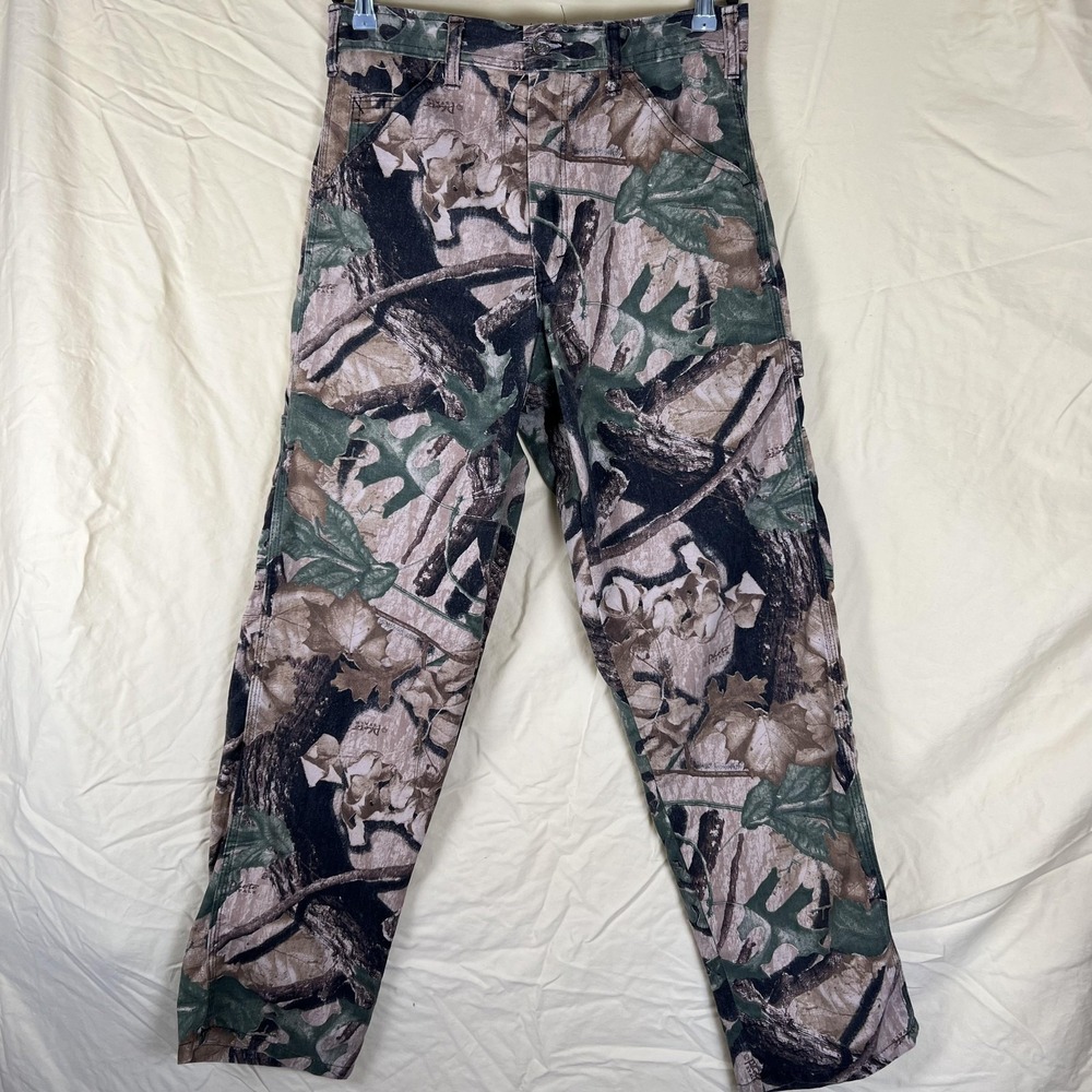 Stan Ray Pants Mens 32x31 Camo Canvas Carpenter Workwear Relaxed Fit Hunting USA